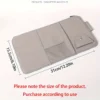 adc63d8f-d933-48a8-a6fb-6935655b6467 Gray PU Leather Car Visor Organizer